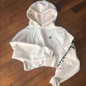 ISO cropped Champion hoodie